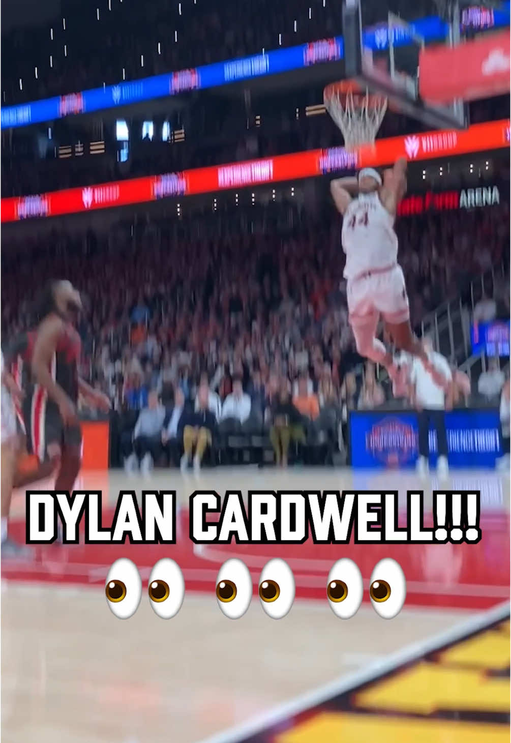 If at first you don’t succeed…try, try again! 🤣😤 Dylan Cardwell with the MONSTER dunk at Holiday Hoopsgiving in Atlanta vs Ohio State 😱 #wareagle #wde #auburntigers #auburn #auburnbasketball #dunk #slamdunk #collegehoops 