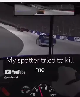 #iracing #racing #nascar My spotter tried to kill me
