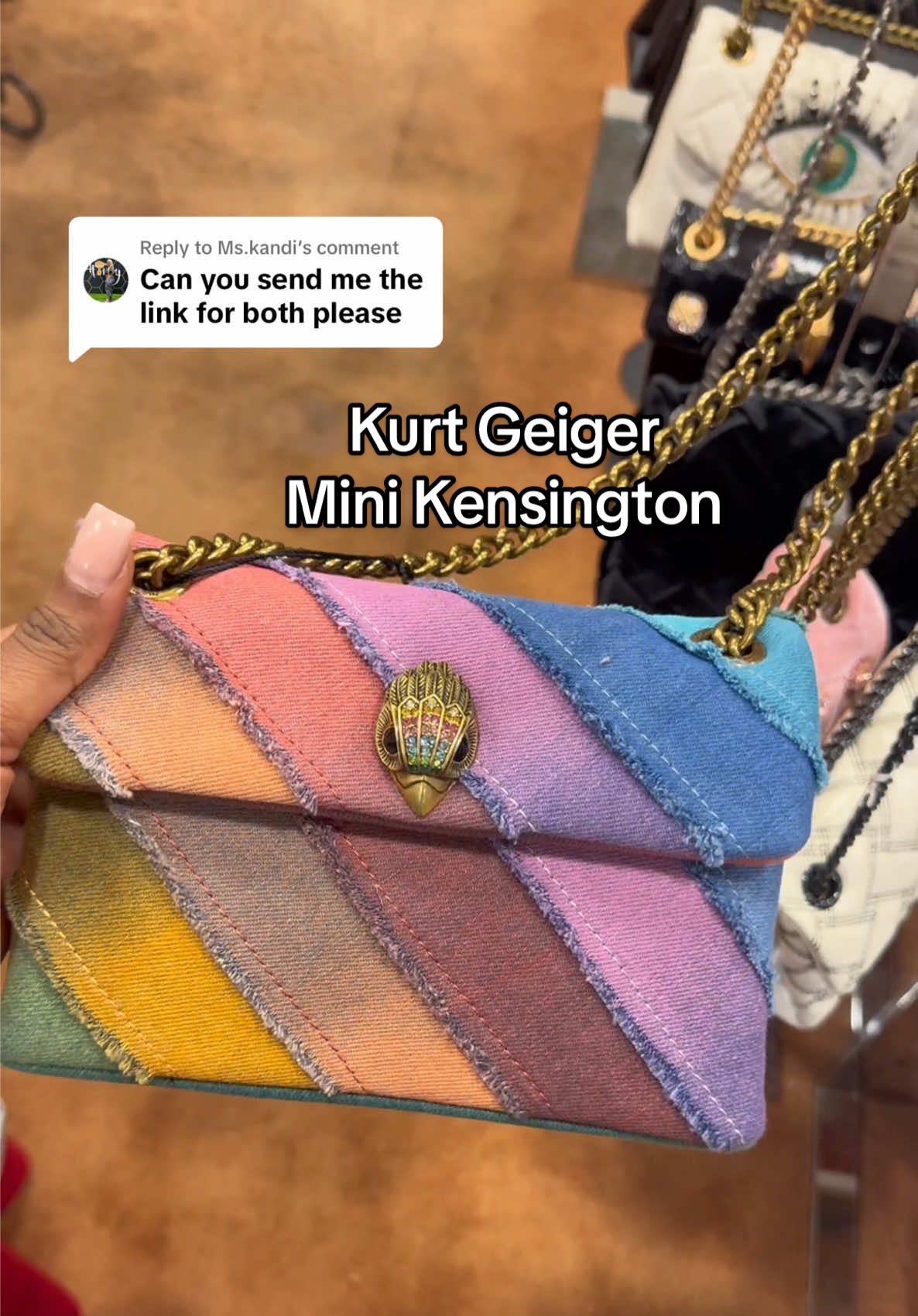 Replying to @Ms.kandi They’re on kurtgeiger.us….They’re also instore at Dillard’s, Nodstrom & Bloomingdale’s.  #kurtgeiger #kurtgeigerbag #kurtgeigerlondon 