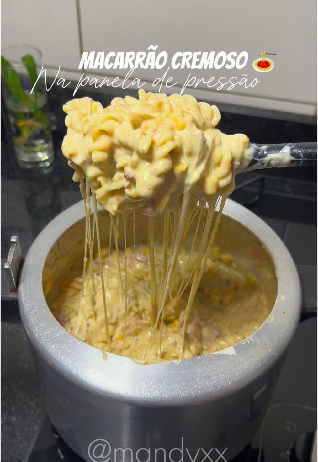 Macarrão cremoso 😍🍝✨ #macarrao #macarraocremoso #receitas #receitasfaceis #almoco #forpage