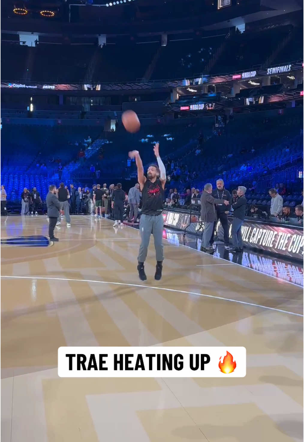 How many 3s Trae dropping today? 👀🍿 #NBA #nbacup #traeyoung #atlantahawks 