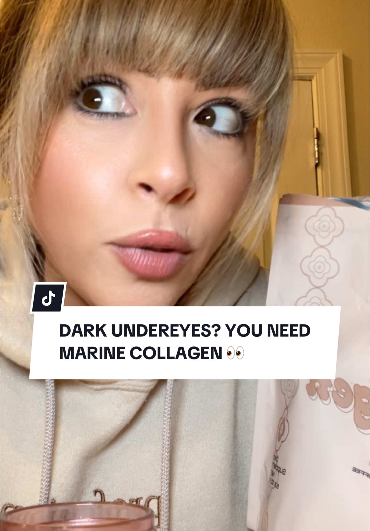 WHY DID IT TAKE ME 41 years to find this out?! Hydrolized marine collagen, protein, peptides for skincare is a game changer! As you age you lose collagen rapidly - do NOT rush to get under eye filler! You could be collagen deficient 👀 #crushedtonic #collagen #tiktokshopholidayhaul #marinecollagen #koreanskincare #kbeauty #collagenpeptides #coffee #over40tiktok #skincare #antiagingskincare #undereyecircles 