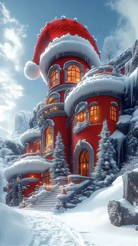Santa Claus Home in Antártida.❄️ Promts: FutureFormStudios . . . #luxury #midjourney #interiordesign #diseño #creative #interior #fyp #luxurycars #parati #luxuryhomes #santaclaus #papanoel #chrismas #snow 