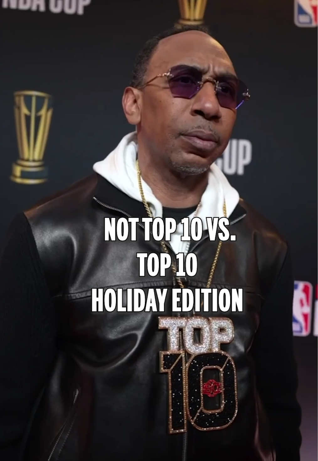 @stephenasmith plays ✨ Holiday #NotTop10 vs. #Top10 ✨ at the #NBACup. #holiday #sctop10 