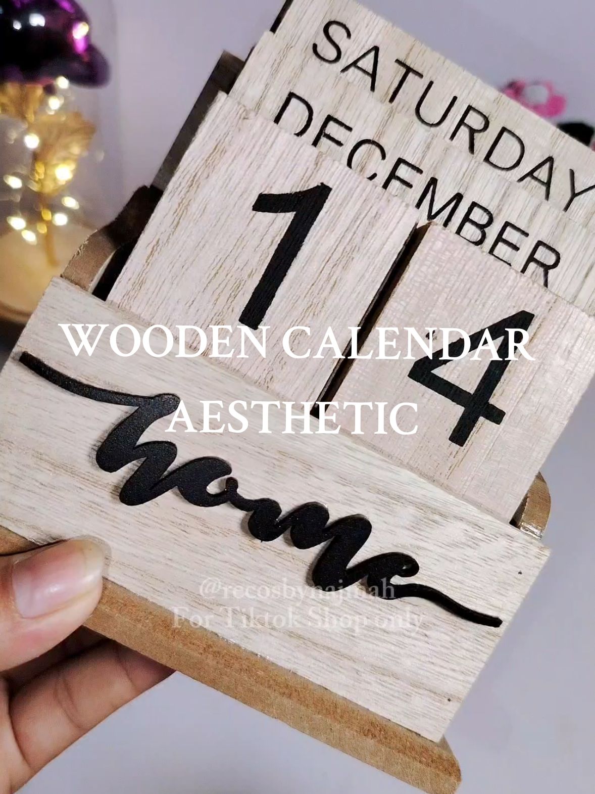 Biotch  Creative Wooden Calendar, apaka aesthetic sa bahay🫶✨check it out #calendar #woodencalendar #calendarwooden #fyp #foryou 