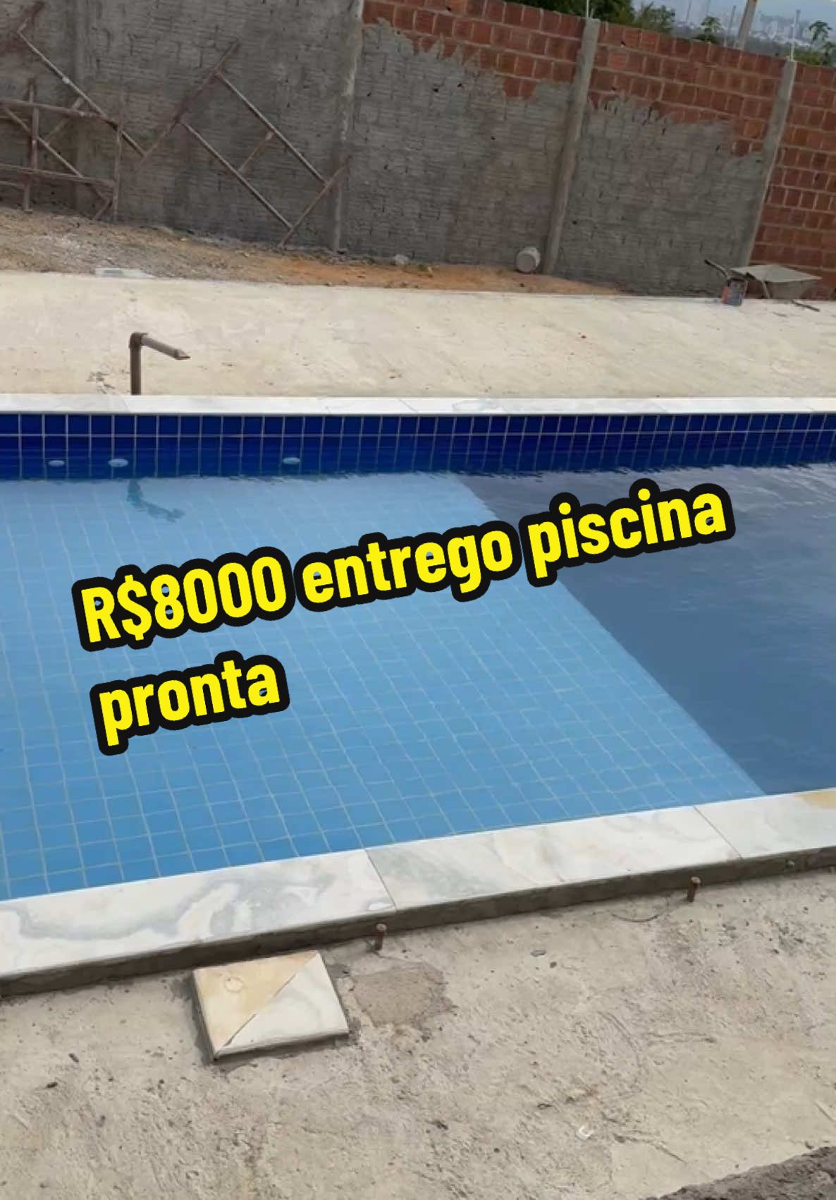 #construçao #obra #pedreiro #piscina 8000 eu entrego piscina pronta