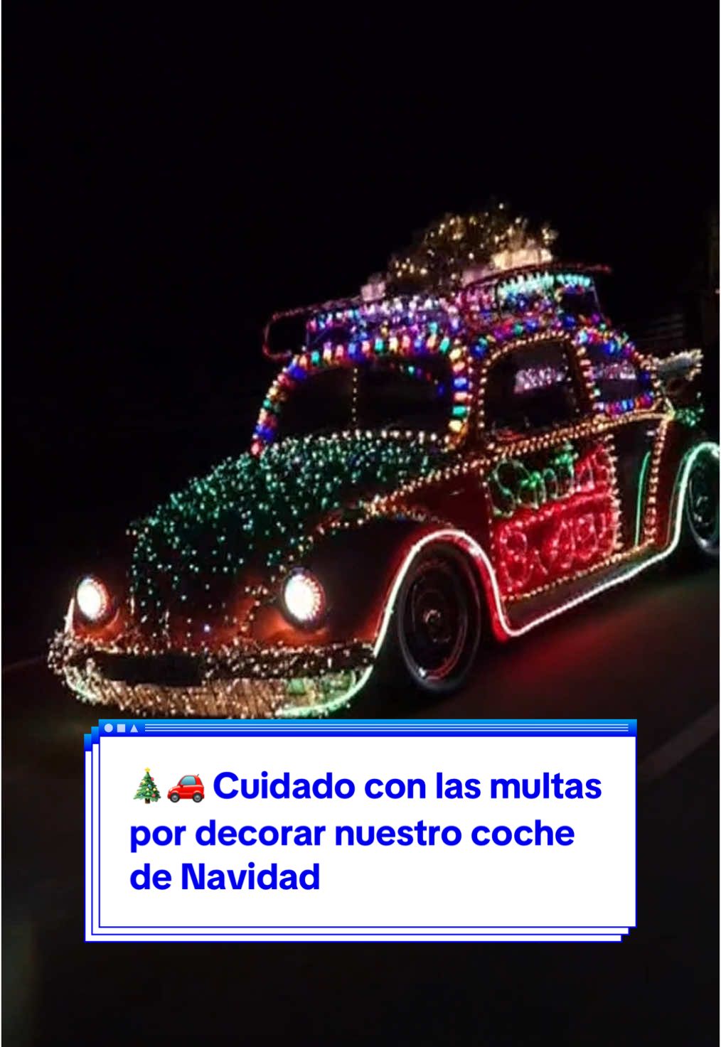 🎄🚗 Ser demasiado navideños con nuestro #coche puede costarnos caro ➡️ Estas son las #multas a las que nos podemos enfrentar 📲 Sigue toda la #actualidad en antena3noticias.com #Antena3noticias #Noticias #News #España #noticiastiktok #navidad