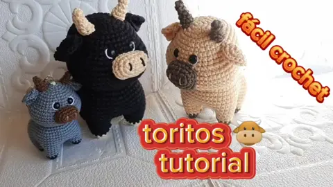 video mejor explicado - torito crochet #tutorial #tejido #coconetl #torito #pasoapaso #crochet #amigurumi 