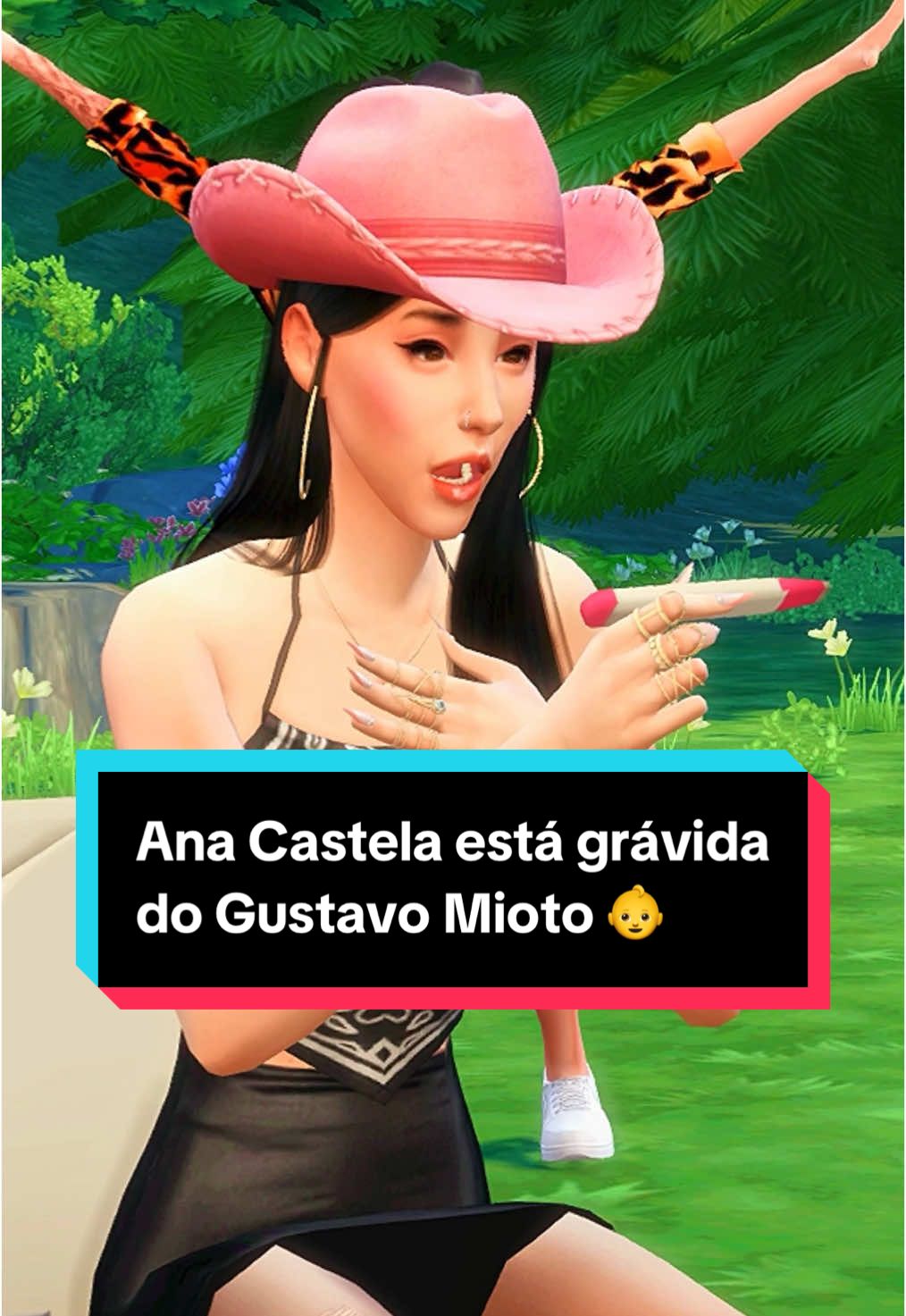 Ana Castela está grávida do Gustavo Mioto 👶 #anacastela #gustavomioto #miotela #thesims4 #thesims #garotagamerzando 