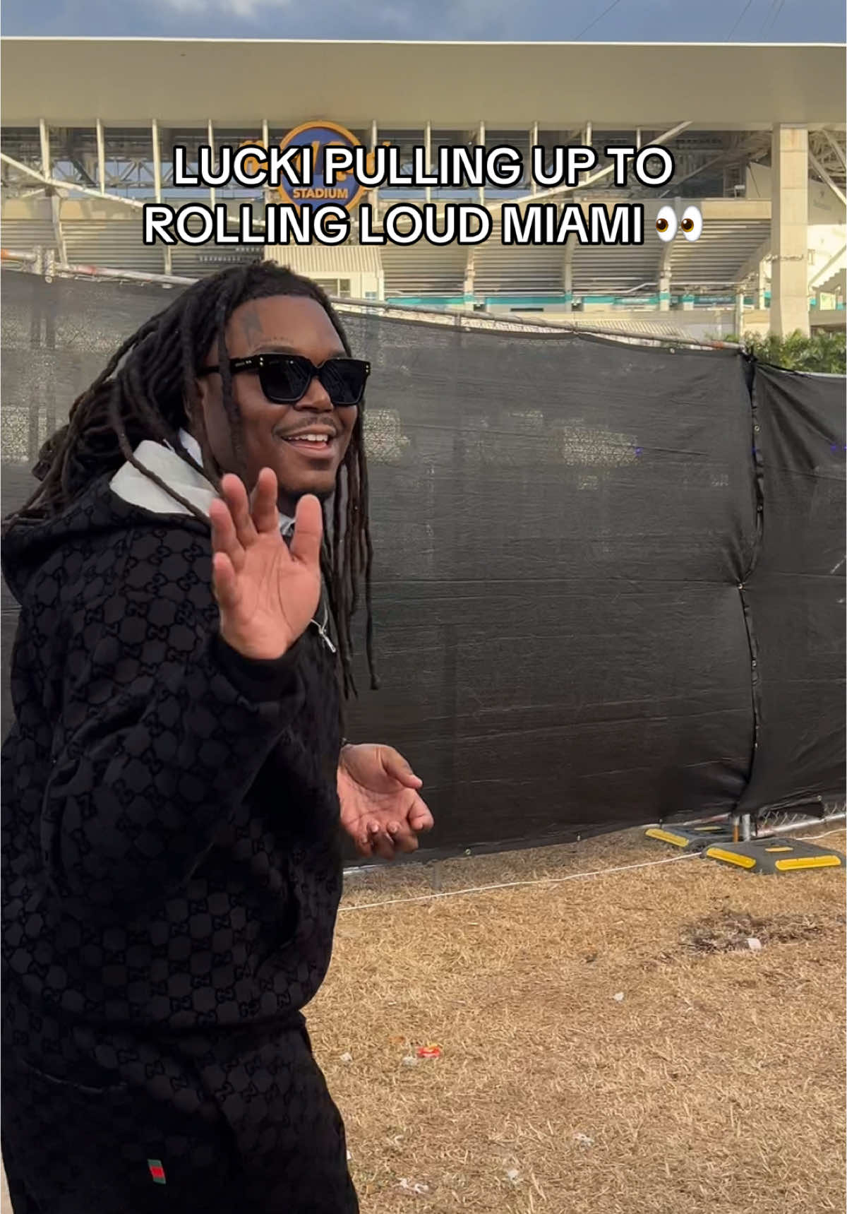 Bro brought a rainbow out #rollingloud #rollingloudmiami #lucki 