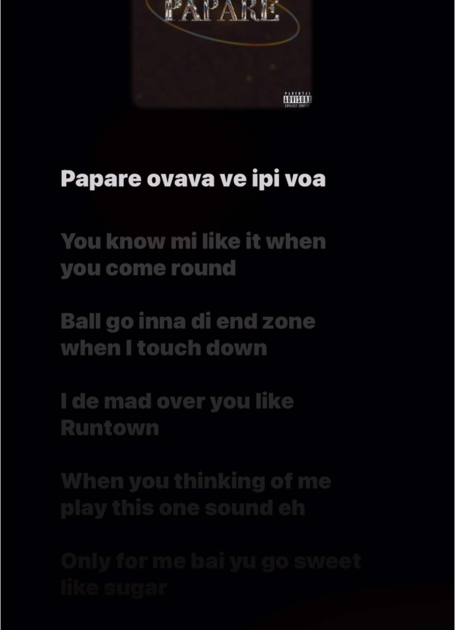 Papare (Full Song Lyrics) - Rickflvir #afrobeats #trendi #lyrics #nhacvietlyrics #papuanewguinea 