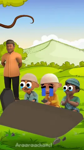 Orang kaya mati,orang miskin mati,ucup sedih uncle muttu meninggal😱 #kartun #animasi #kartunlucu #animasilucu 