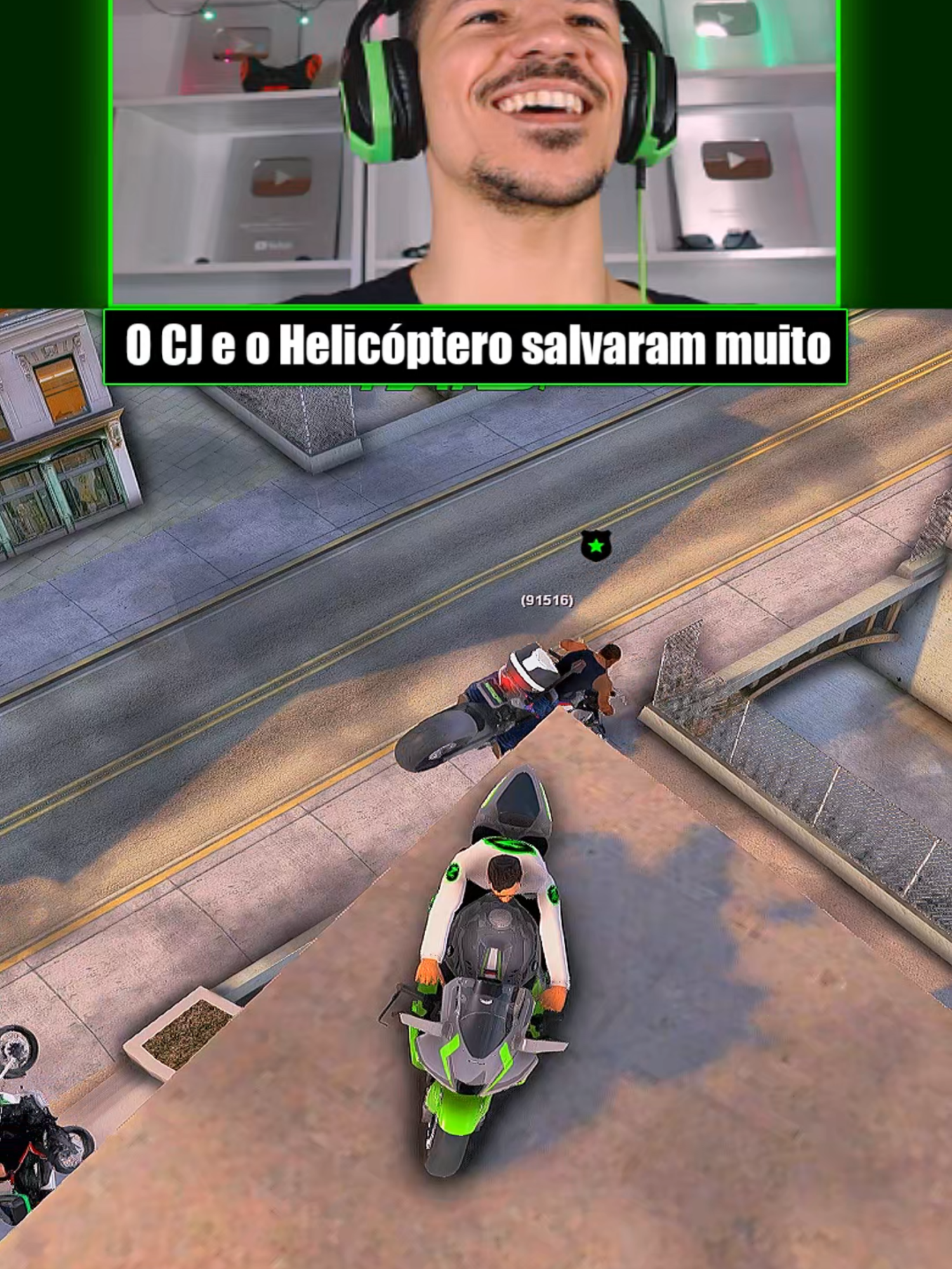 O cj e o helicoptero salvou a fuga do zumans na fuga no gta #forupage #gta #game #fyp