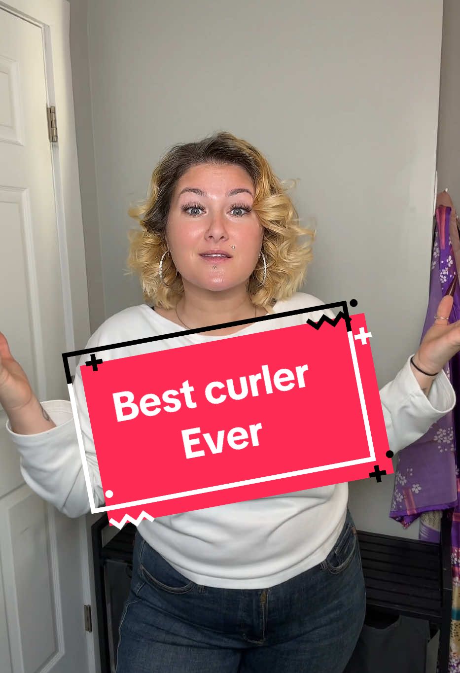 Best curls ever but it’s also a straightener that’s a two and one and it’s on sale #curlingiron #curls #hairtok #hair #straighthair #straightener 