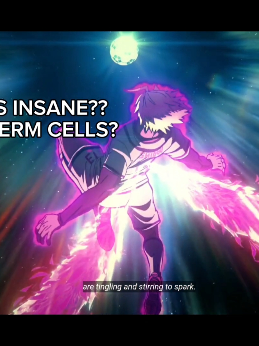 oh my days shidou was so beautiful in this scene BUT IM CRYING BRO THE CELLS AND EVERYTHING WERE ANIMATED??? shidou literally busted on that field hence the relation of the ball as the sperm and the goal as the egg. 😭😭 #bluelock #anime #shidouryusei 