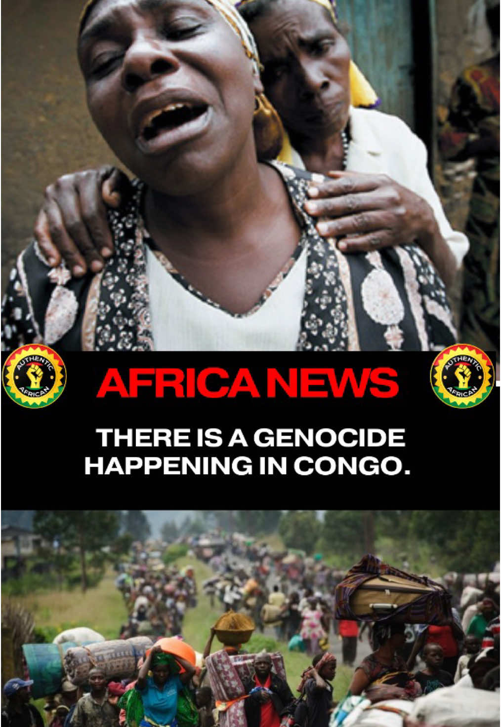 There is a genocide happening in Congo. What did you guys think? Let us know in the comments. Follow @authentic_african for daily posts on African News, History, and Pop Culture 🛑I need your help to keep creating free educational content!🛑 In order of impact, you can support my work by: - Saving this post (it really is a boost) - Sharing this on your story - Commenting one thought that sparked in your head - Tipping me on Zelle (AuthenticAfricanLife@gmail.com) or Cashapp ($AuthenticAfrican) - Of course, liking this post! Thank you so much, let’s continue to share History and stories from Africa and the Diaspora!