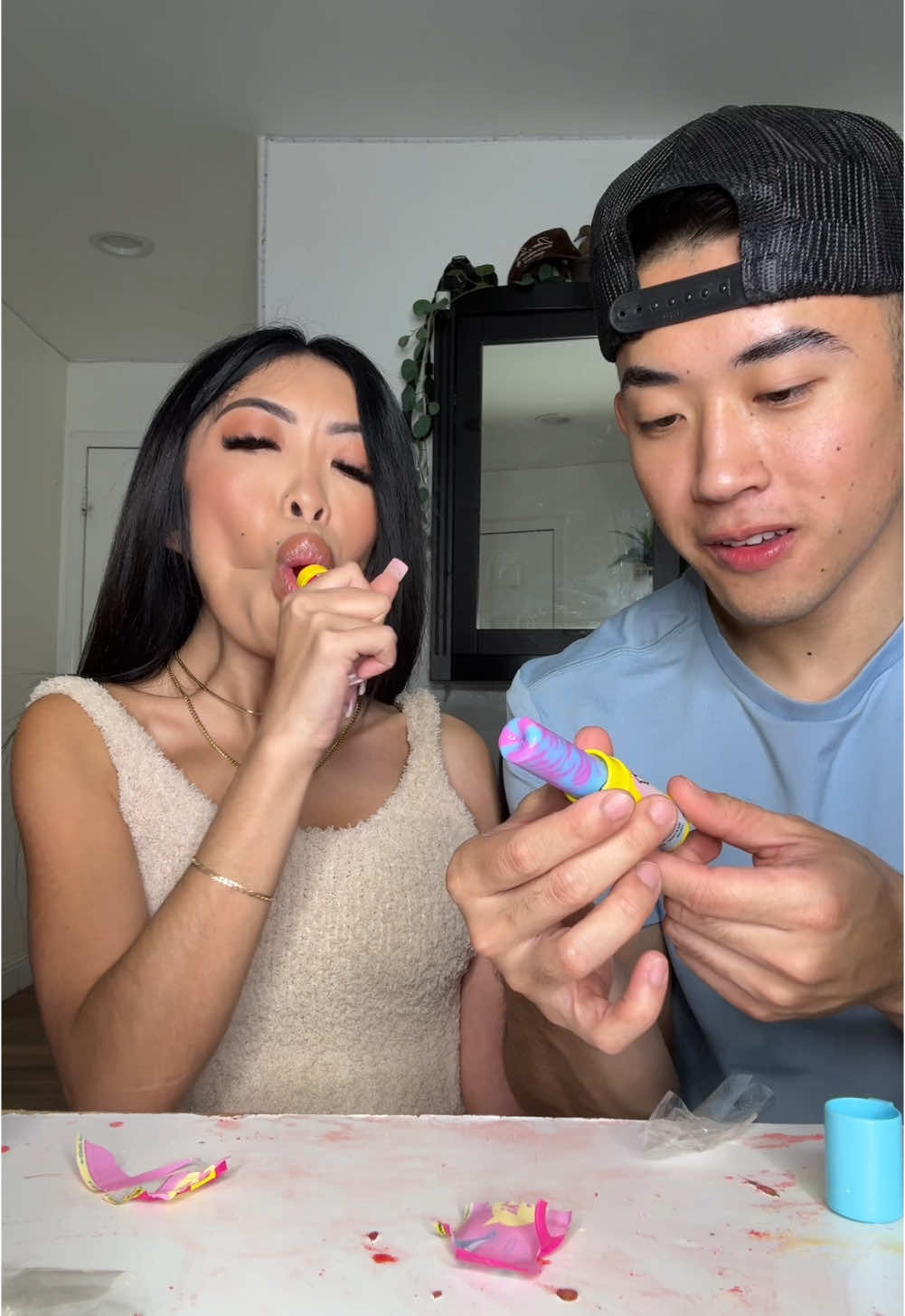 …. TRYING CANDY FROM THE DOLLAR STORE WITH MY BROTHER @David Ngo 