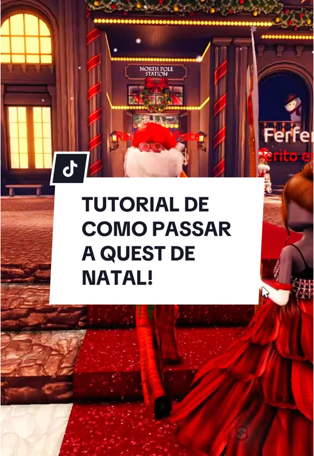 Tutorial de como passar a QUEST de NATAL! Parte 1 ❤️🎄 #dresstoimpress #dti #fyp #roblox 