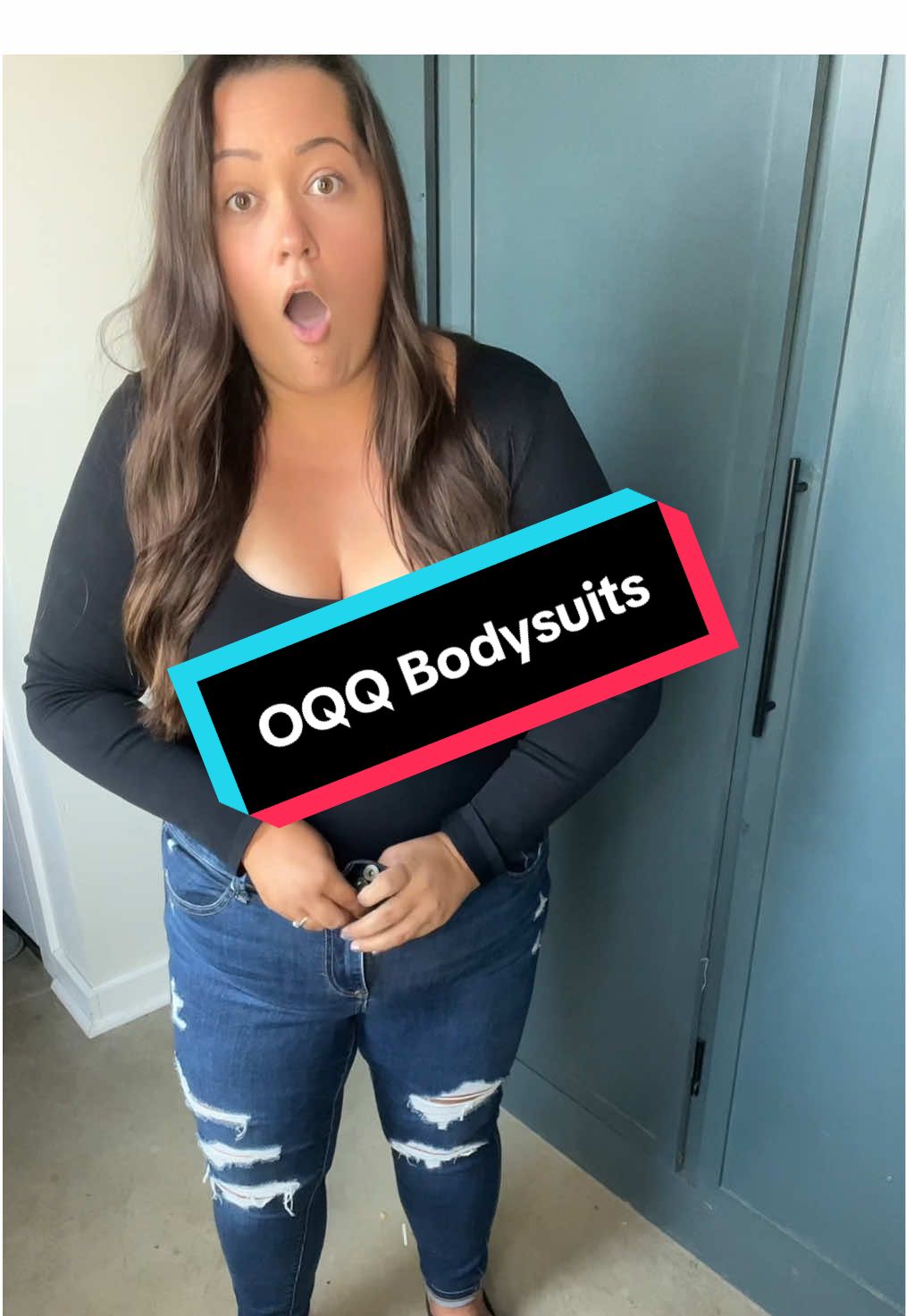 These long sleeve bodysuits from OQQ are blowing my mind! So smoothing!! #tiktokshopcreatorpicks #tiktokshopholidayhaul #newyearnewaura #giftguide #oqq #bodysuit #plussizefashion  