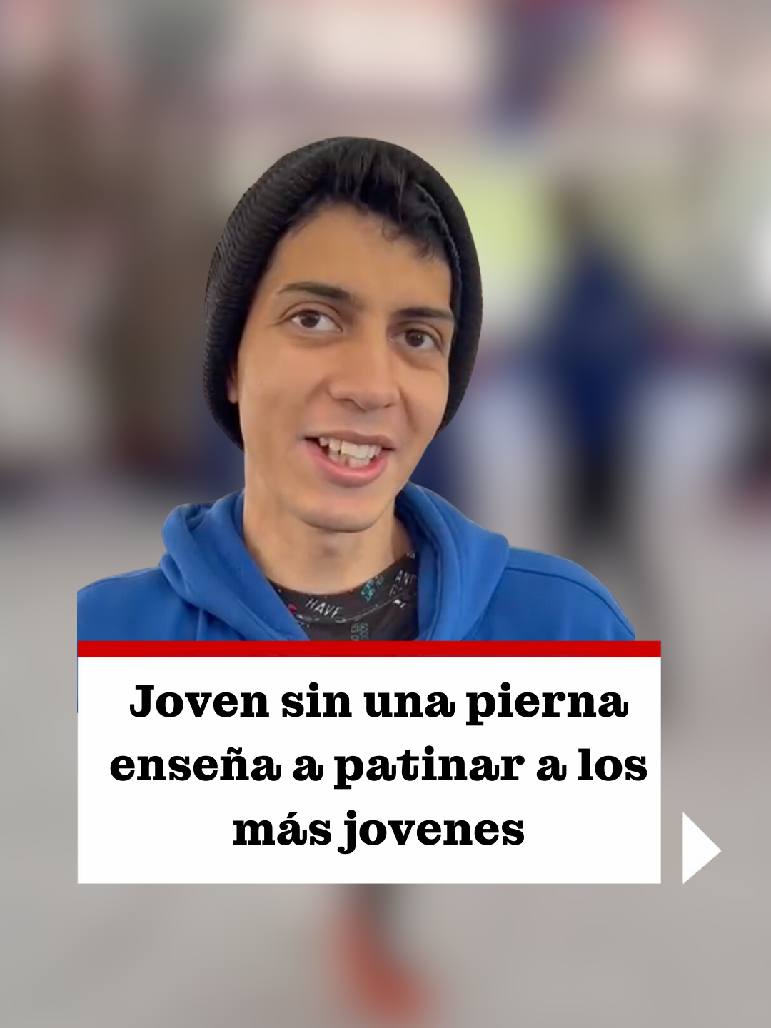 ⛸️Un joven de 25 años de edad encontró en el patinaje su pasión la cual vive al máximo a pesar de haber perdido su pierna en su niñez 📹 Azael Valdés #Patinaje #patinajesobrehielo