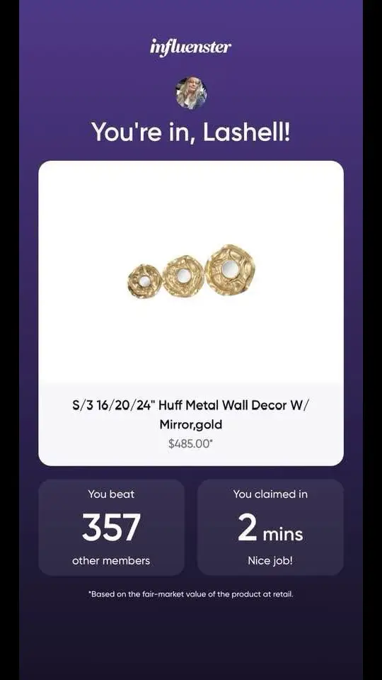 thank you @influenster ! This really made me so happy,And thats an understatement 🥰 Im so excited to get these beautiful mirrors in , Im going to have so much fun doing a review! 