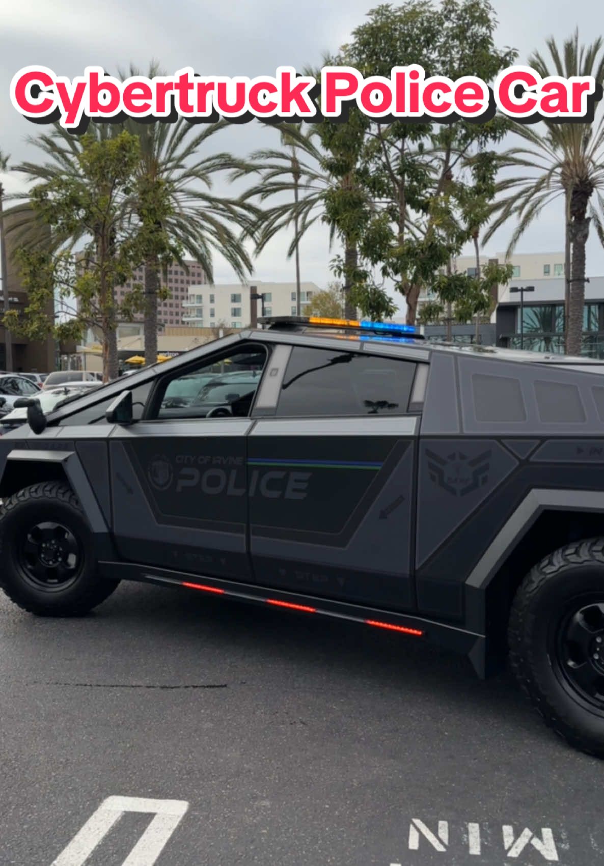 Irvine having the first cyber truck in the nation. Thoughts? #cybertruck #irvine