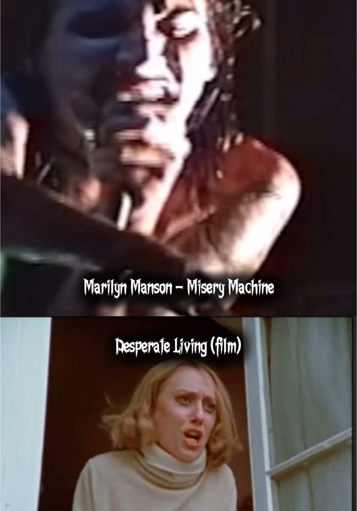 Go home to your mother! #marilynmanson #miserymachine #desperateliving #film #metal #industrial #rock 