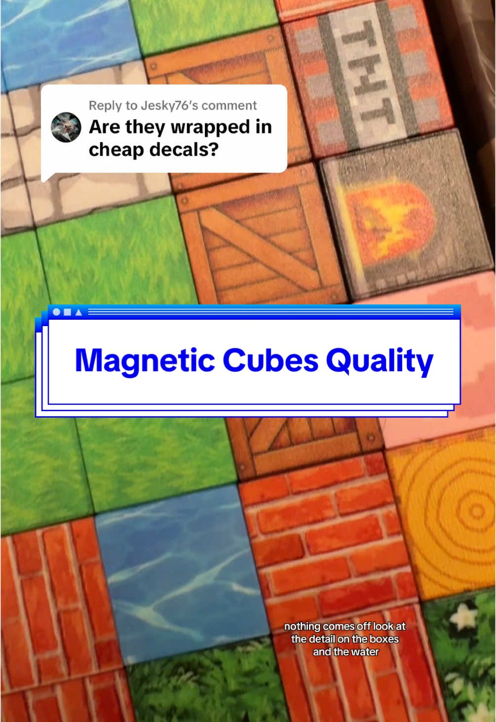 Replying to @Jesky76 i was pleasantly surprised with the quality! #magneticblocks #magneticcubes #gamergifts #goftsforkids #holidayhaul #tiktokshopholidaydeals 