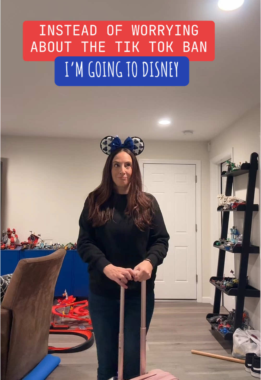 Off to Disney we go! But just in case this Tik Tok ban happens - dont forget to go follow on I G - same name. #disneyvacation #bluelinefamily #snowballexpress #letsgotodisney #tiktokban #lifewithabby 