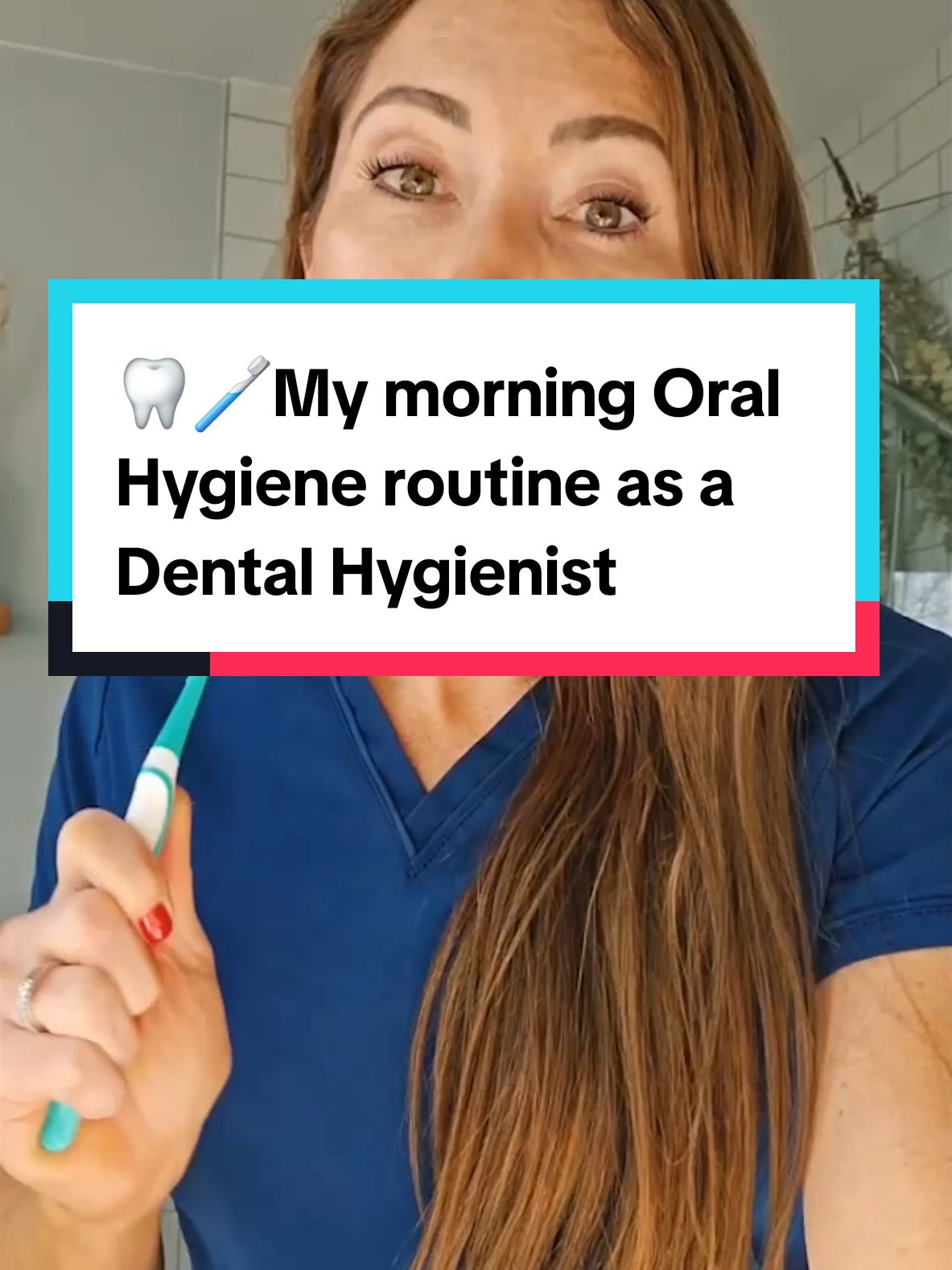 This is my morning oral hygiene routine as a dental hygienist.  #dentalhygienist #oralhealth #oralhygiene #oralcare #teethhealth #oilpulling #waterflossing #howtobrushyourteeth 