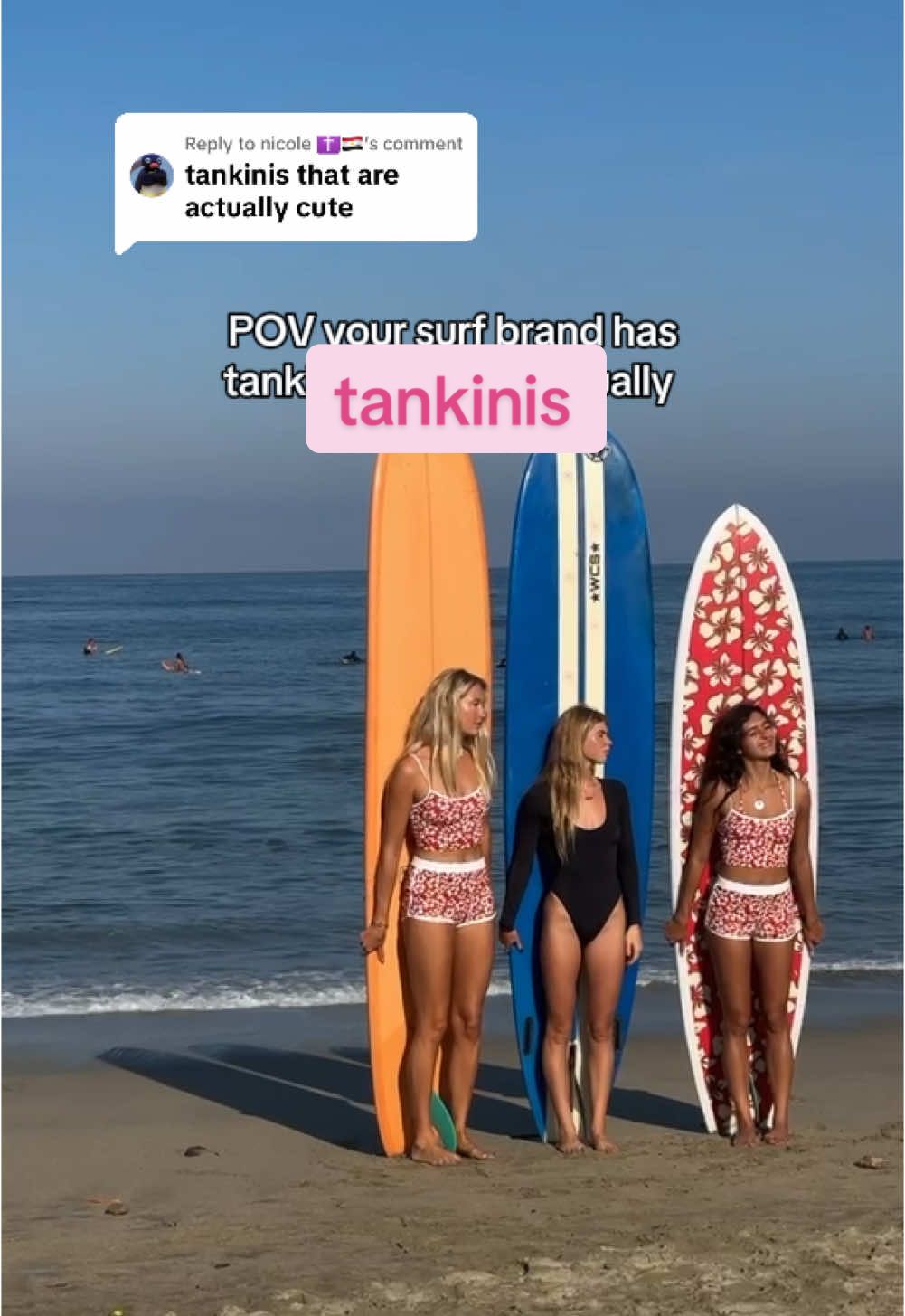 Replying to @nicole ✝️🇪🇬 AGREE!!! Tankinis are so underated 🤭 shop these buttery soft, surfer approved bikinis on @Save Our Surf saveoursurf.co 🌊 