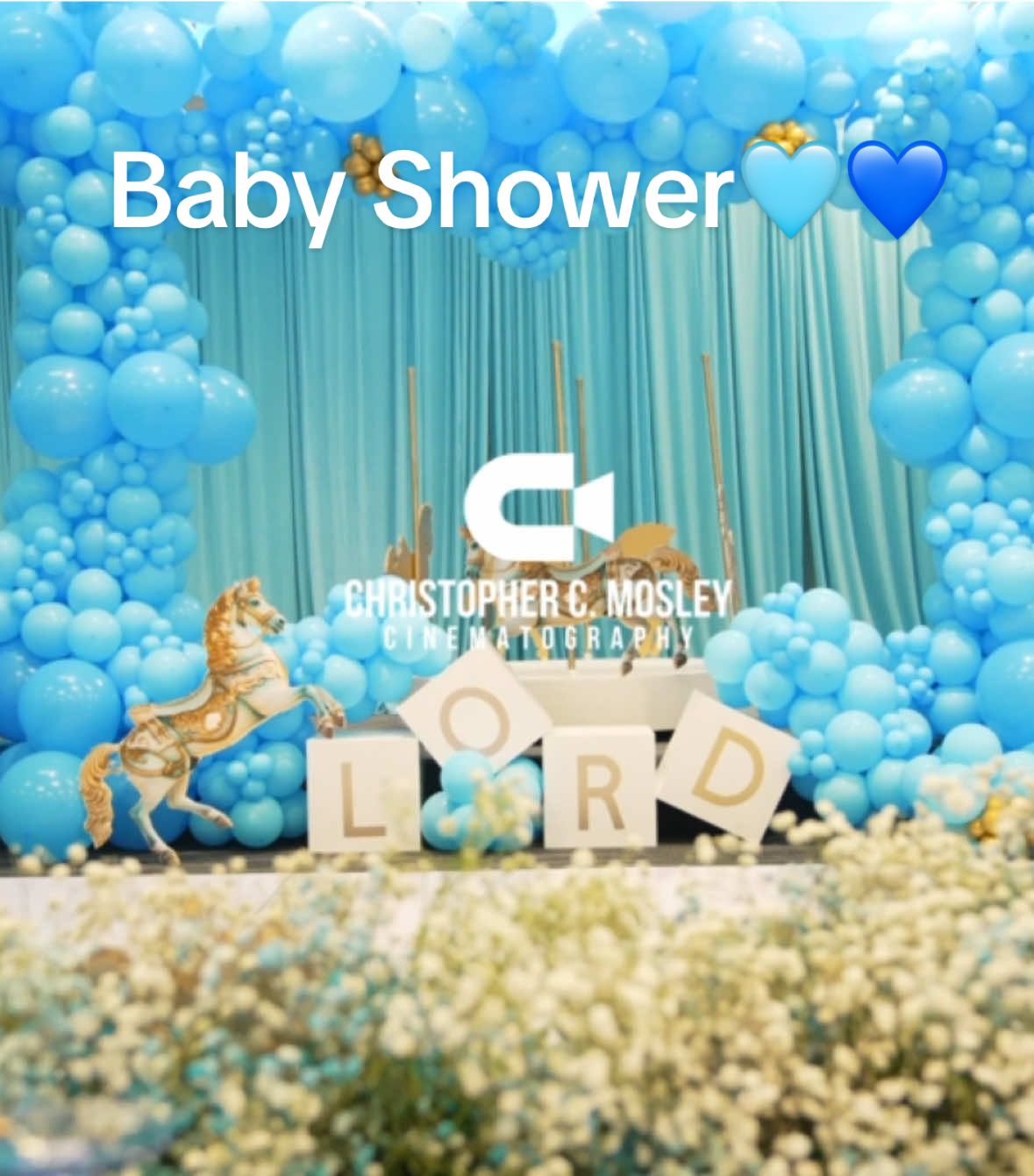 My whole life has changed since you came in 💙🩵 We cant wait to meet you baby boy!!!🩵#babyshower #baby #lord #fyp #happiness 