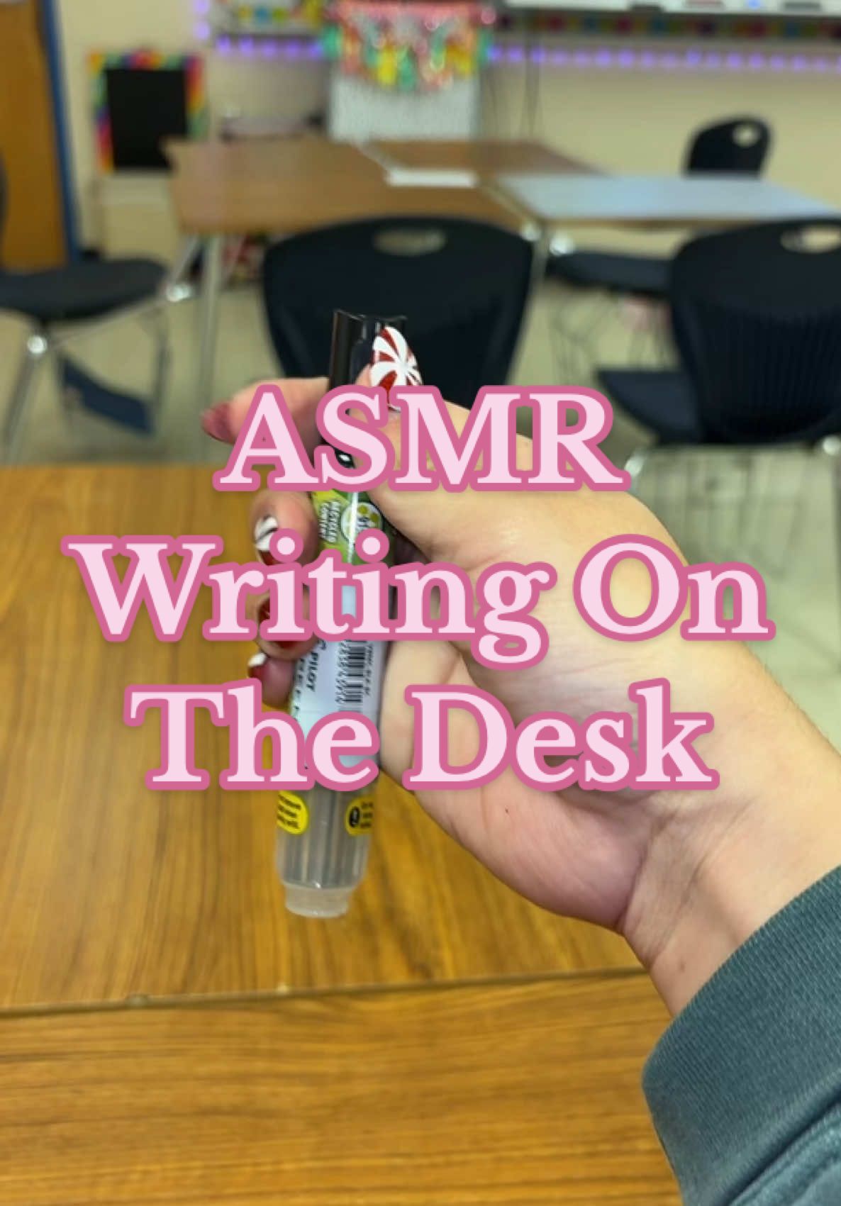 A little desk ASMR #asmr #writing #dryerase #teacher #calligraphy #cursive 