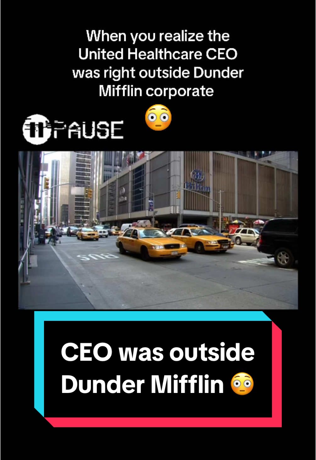 when you realize the United Healthcare CEO was right outside Dunder Mifflin corporate…  #theoffice #tv #luigimangione #luigi #unitedhealthcare #uhc #crime #ceo #news #fyp 