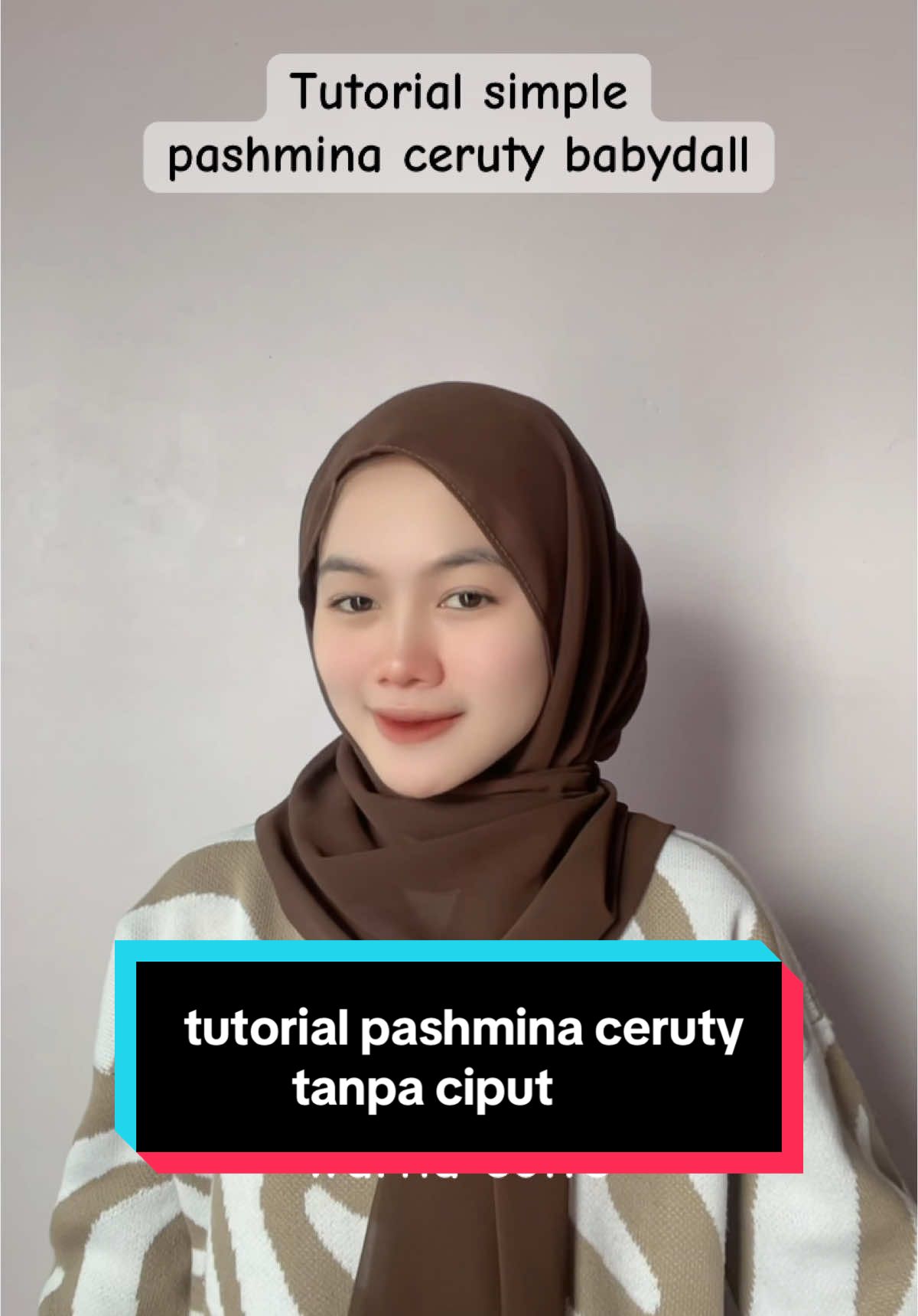 tutorialnya juga cocok buat kalian yang ga bisa pake ciput🥰❤️‍🔥#fypシ゚viral #viralvideo #fypdongggggggg #gafypparah #moots? #lewatberandafypシ #viraltiktok #pastifyp #pashmina #pashminaceruty #tutorialpashmina 