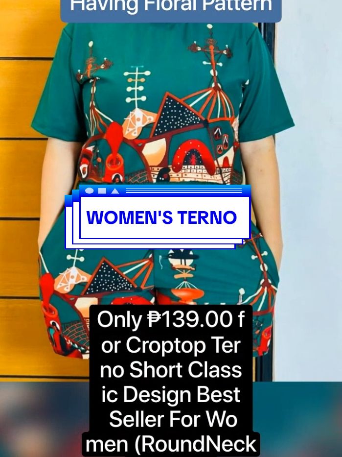 CROP TOP TERNO FOR WOMEN #womenswear #terno #ternoforwomen #womensterno #womenswear #womensoutfit #womenscoords 