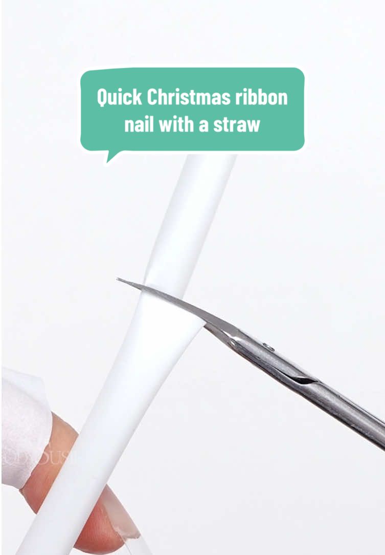 Quick christmas ribbon nail using a straw!🎄💅 Follow me for more nailtech knowledge and hacks! #melodysusie #melodysusienails #nailtools #nailart #nailchallenge #nailtutorial #nailtechlife #nailtechcheck #nailtechproblems #nailtechnician #nails #nailbeginner #nailpro #naillover #nailhack #nailtips #nailtip #christmas #christmasnails 