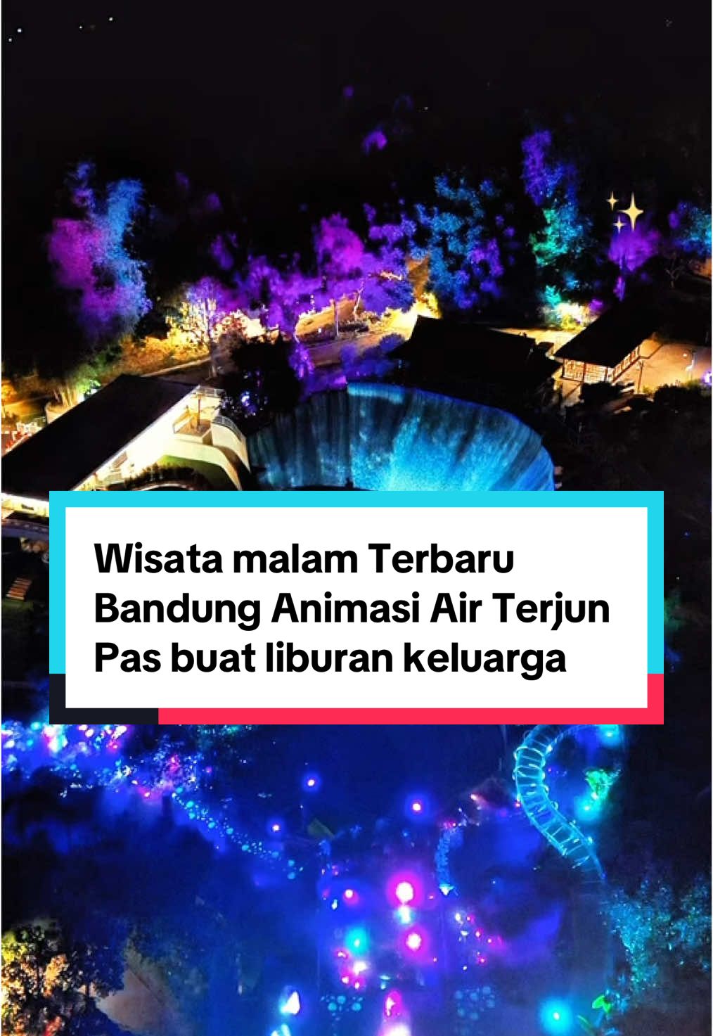 Terbaru di Bandung Wisata Malam Mystical Forest✨ Pas banget buat Liburan Keluarga di Bandung Destinasi Wisata Malam baru di Dusun Bambu dengan beragam lightning dan animasi pertunjuan Air Terjun yang keren banget  Sebuah petualangan melalui jalan setapak yang bersinar dalam kegelapan menuju air terjun yang menampilkan animasi memukau✨ Jelajahi dan biarkan diri Anda terpukau oleh karya seni yang hidup! - dari tanggal 12-15 Desember 2024 ada promosi jadi 12 ribu,  harga normal 50 ribu @dusun_bambu  @we.outbound  Jl. Kolonel Masturi No.KM. 11, Kabupaten Bandung Barat #wisatabandung #wisatalembang #lembangbandung #infowisatabandung #dusunbambu 