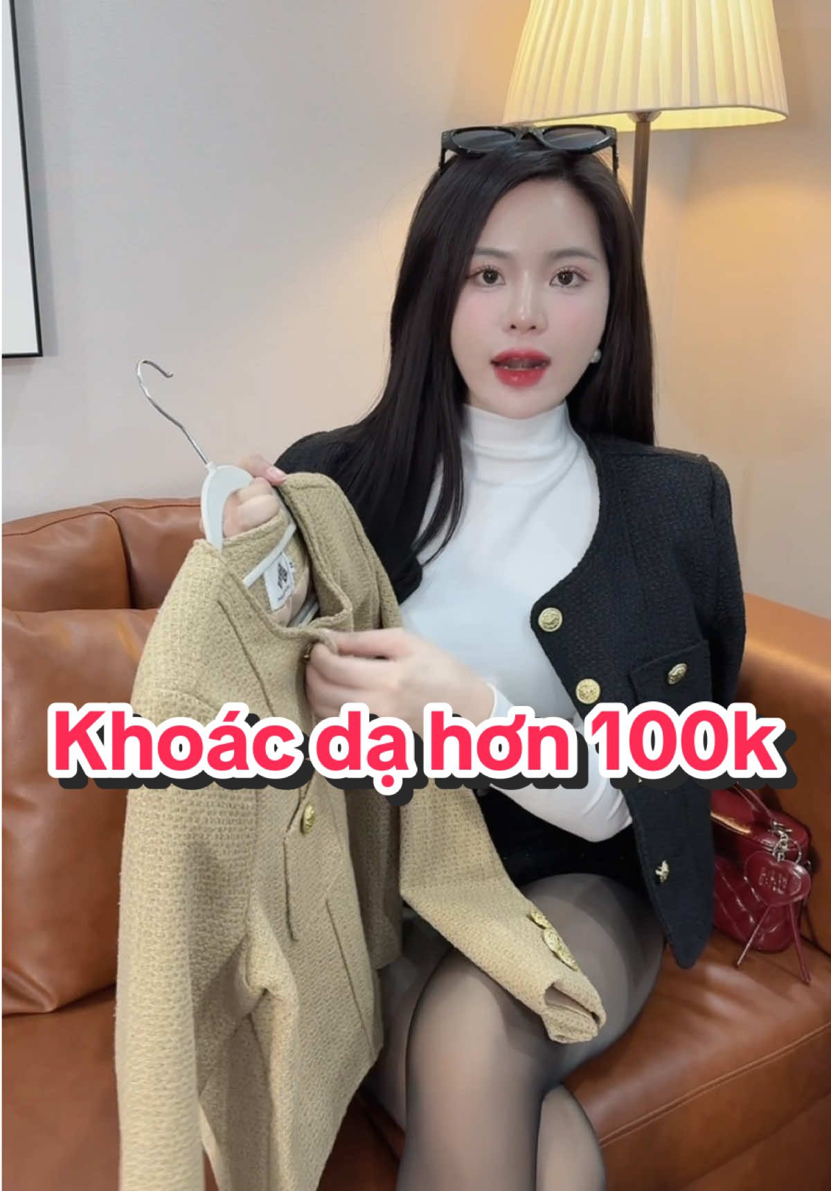 Áo khoác dạ tweed cổ tròn #châmphan #champhan #champhanreview #review #áo #aokhoac #aokhoacnu #aokhoada #datweed #phoidoxinh #thoitrang 