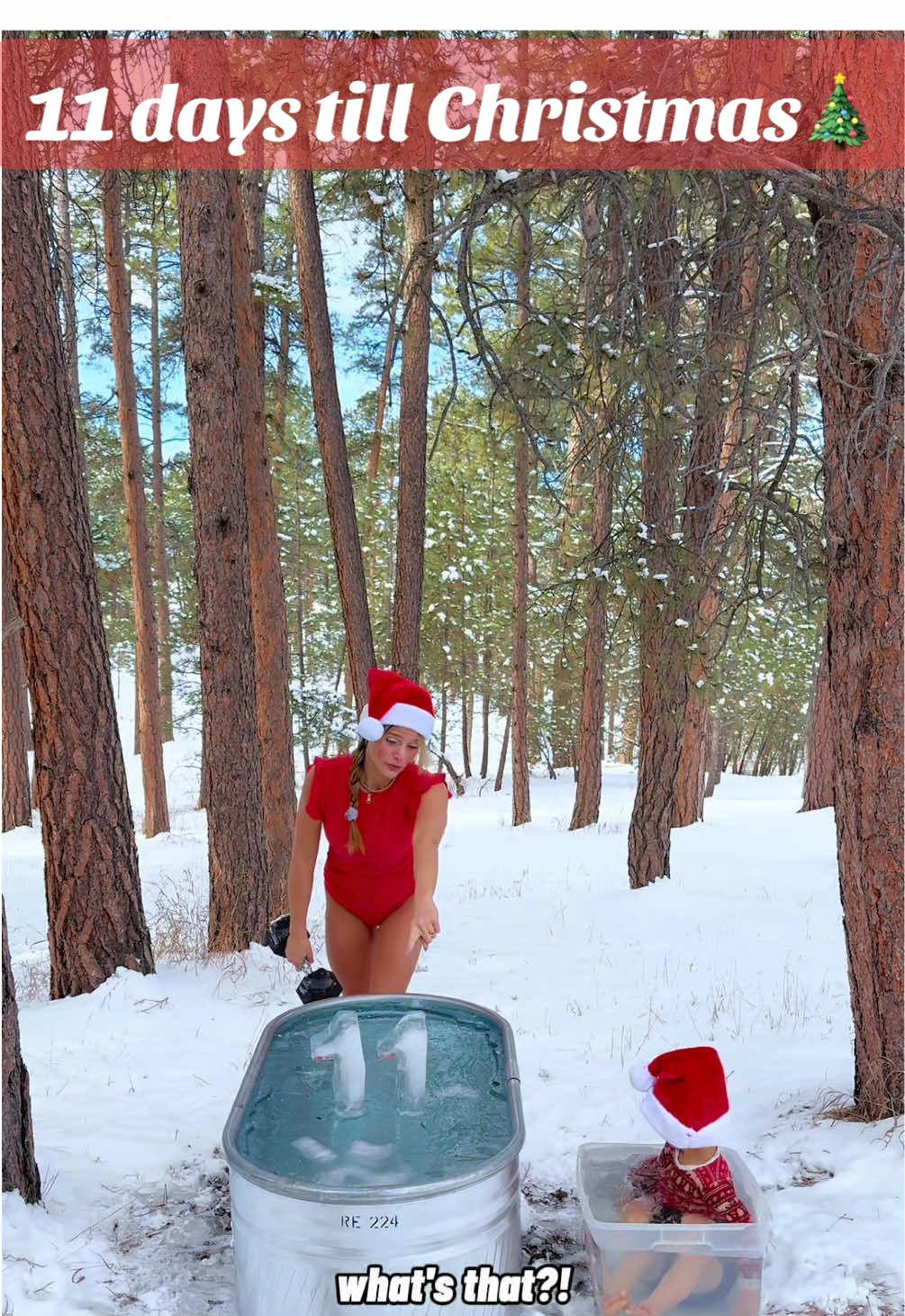 It’s 11 days till Christmas and Damon doesn't want to get out of his ice bath😅 #icebath #ice #coldplunge #icequeen #momlife #christmas #christmascountdown #daily #matching #snow #winter #winterwonderland #frozen #motherandson