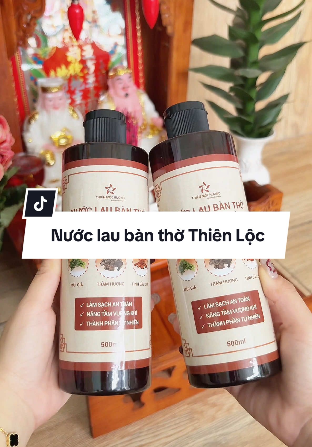 Không gian thờ cúng sạch sẽ thơm tho, thu hút vượng khí, mang lại tài lộc 🧧 #nuoclaubantho #thienloc #bantho #thocung #muigia #hangdaisy 