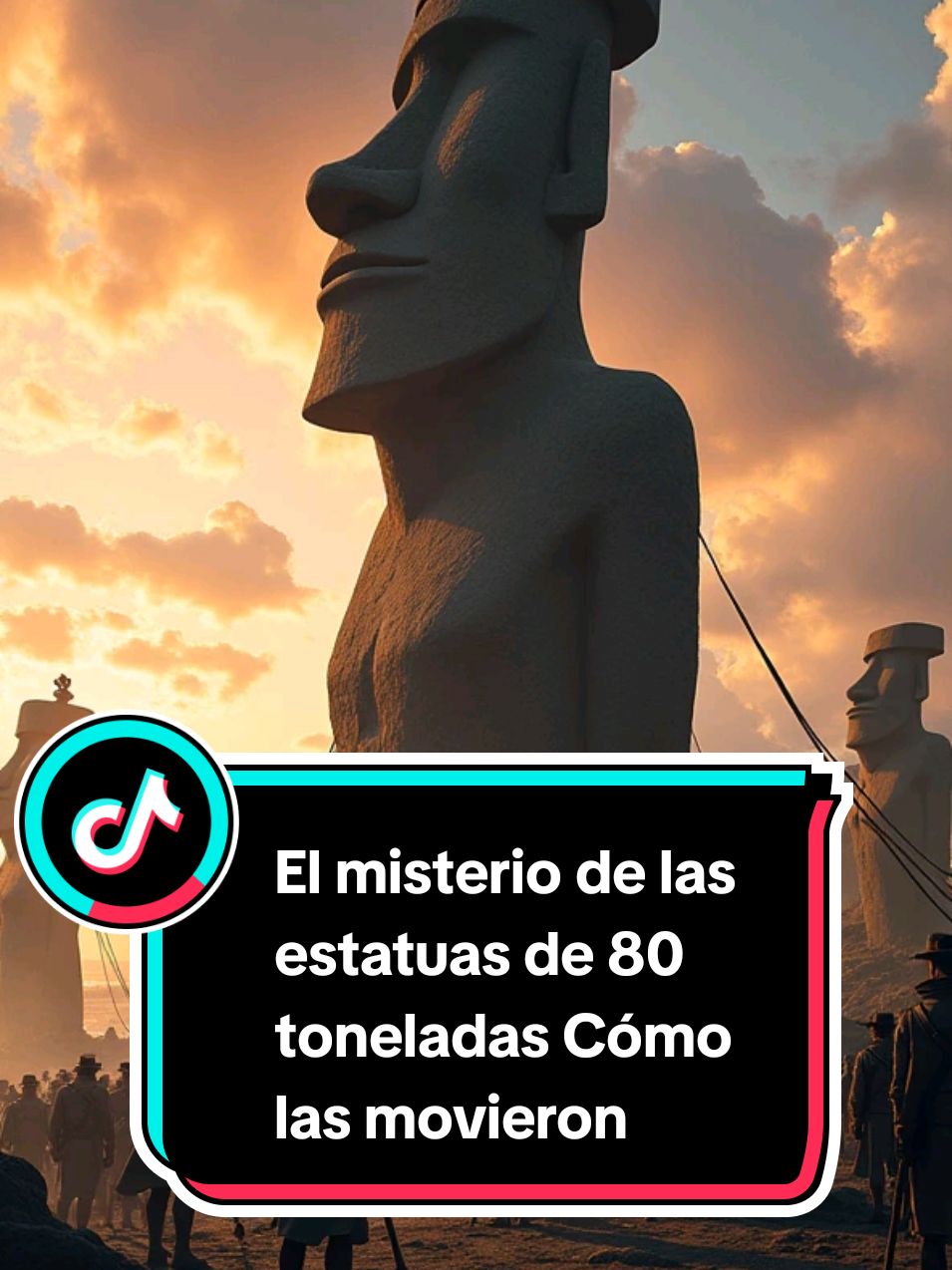 Cómo movieron estatuas de 80 toneladas sin tecnología? 🤯🗿 El misterio de los Moáis #Moáis #MisterioAntiguo #Estatuas #SecretoPerdido #HistoriaOculta