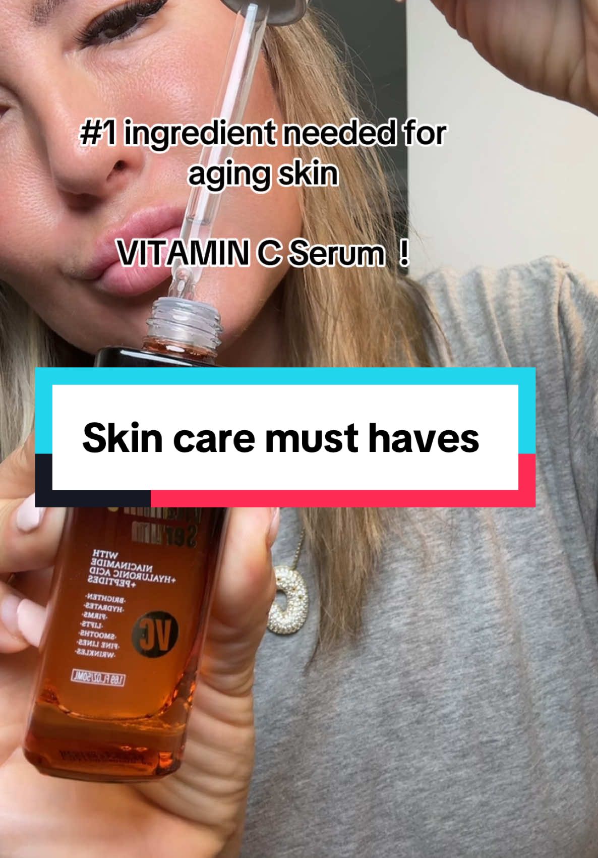 Aging skin ! #aginggracefully #aging #skincare #musthave #vitaminc #vitamincserum #skin #skinhealth #TikTokShop #skinroutine 