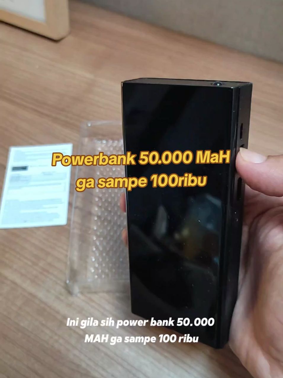 Powerbank kapasitas badak gaes ga sampe 100ribu udah dapet 50.000 MaH #powerbank #powerbankmurah #powerbank50000mah #cuantanpabatas #fyp 