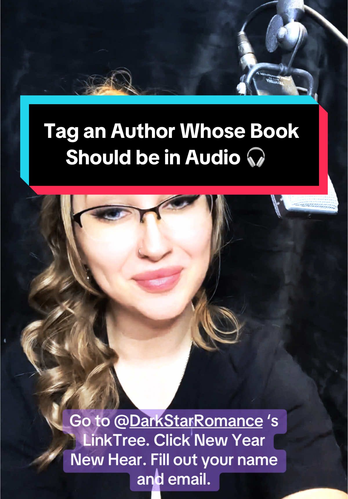 Tag an author ✍️ whose story 📖 needs to be in audio! 🎧 Dark Star Romance is giving one lucky author the production of an audiobook for ✨ FREE ✨ for 2025! → Go to @DarkStarRomance → Click the 🔗 🌳 in the bio. → Click “New Year New Hear” → Fill out your name and email address.  The winner will be announced January 1st, 2025! #contest #darkstarromance #NewYearNewHear #freeaudiobook #audiobook #audiobooks #BookTok #authortok #writersoftiktok #readersoftiktok #booktokfyp #bookstoread #bookrecs #newbooks #romancebooktok #indieauthor #romancereaders #bookrecs #bookworm #newbooks #bookishthoughts #bookish #BookTokFYP #authorsoftiktok #bookrecommendations