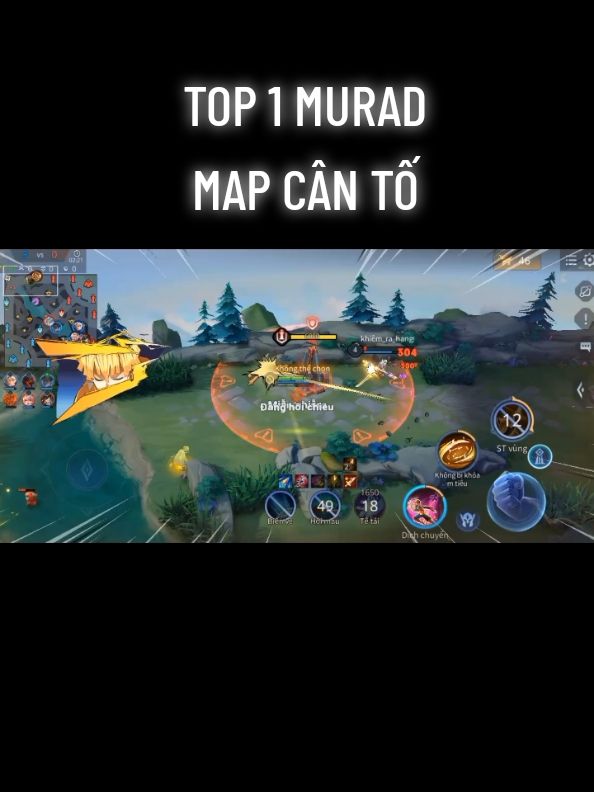 Murad Map Sáng Cân Tố Liên Quân #mapsanglienquan #highlight #xuhuonglienquan #aov #murad #sangmodgame 