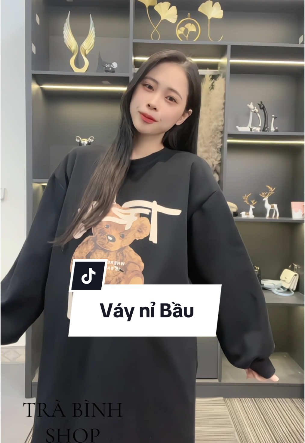 Váy nỉ Bầu dễ thương #xuhuong #trending #quanhedoitactraphi💞 #vaybaudichoi #dambauxinh #thudong #domactet #bausangchanh #vayni 