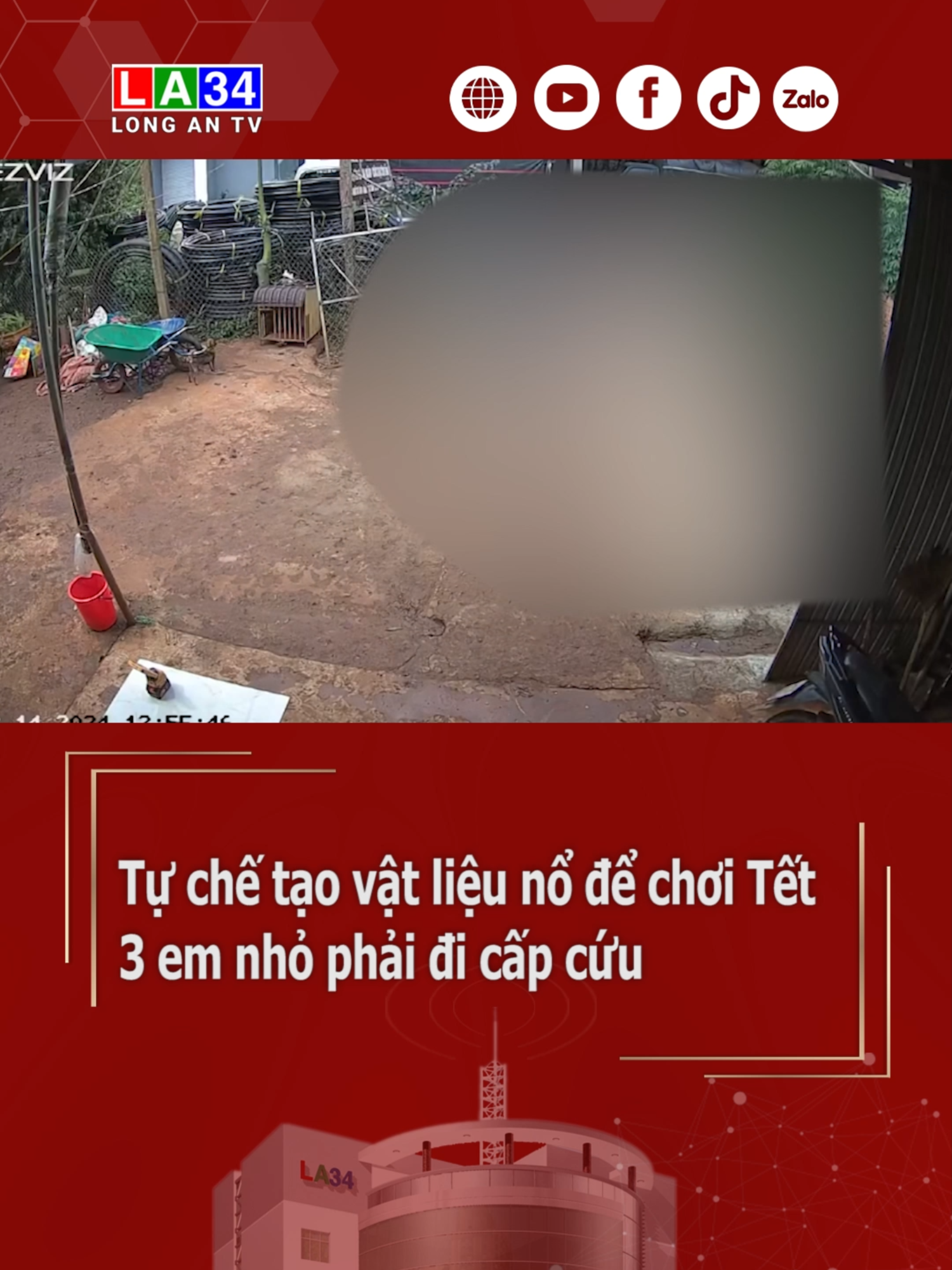 Tự chế tạo vật liệu nổ để chơi tết, 3 em nhỏ phải đi cấp cứu #daklak #47daklak #tet #tet #longantv #mcv #socialnews #tintuc #new #tiktoknews #62longan