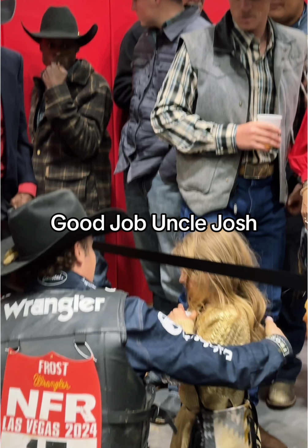 Good Job Uncle Josh ☺️ #weareprorodeo #wranglernfr 