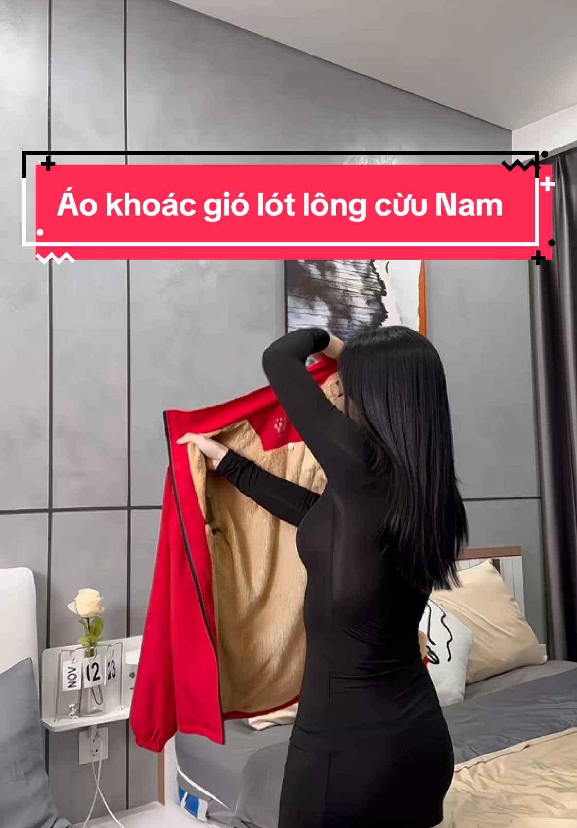 Áo khoác gió lót lông cừu Nam